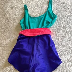 Vintage Gabar One Piece Bathing Suit, Size 12
